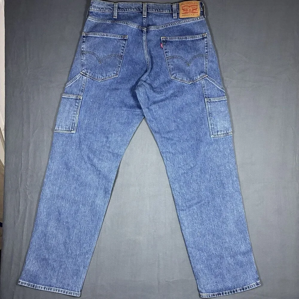 Levi’s Men’s Workwear Utility Fit Jeans 34x32 Relaxed-Fit Straight Leg Blue NWT
